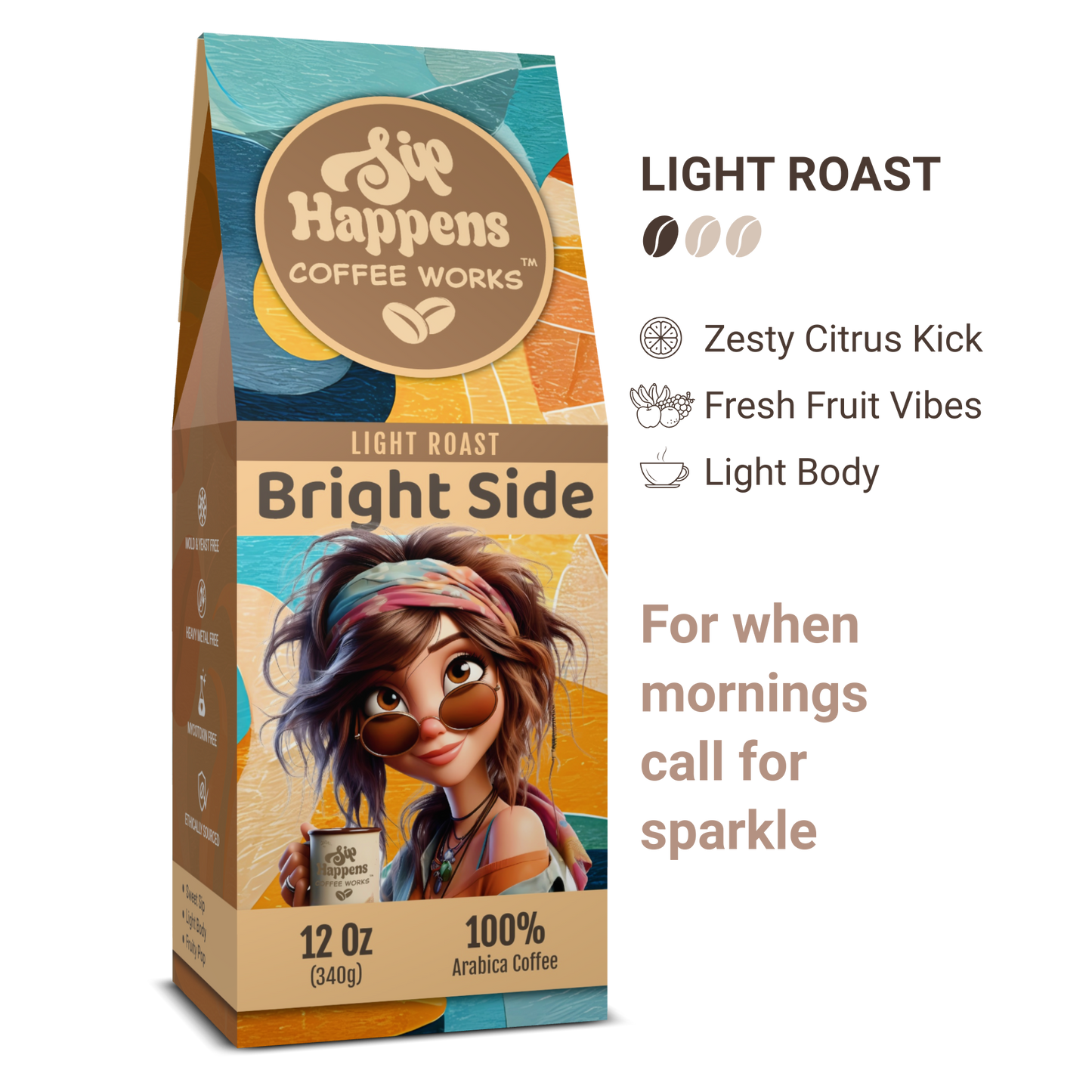 Bright Side | Light Roast Coffee | 12Oz Bag
