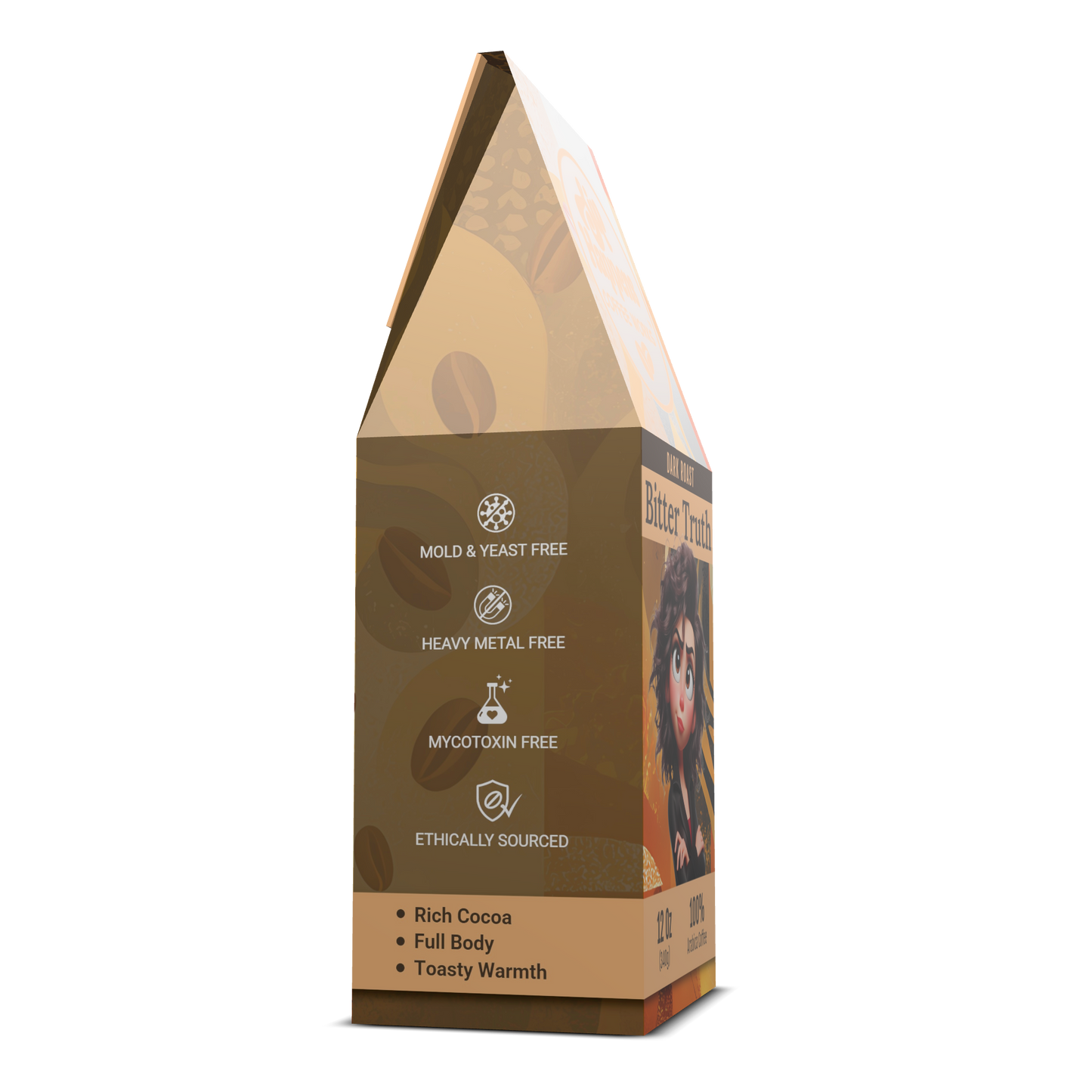 Bitter Truth chocolate packaging on a white background