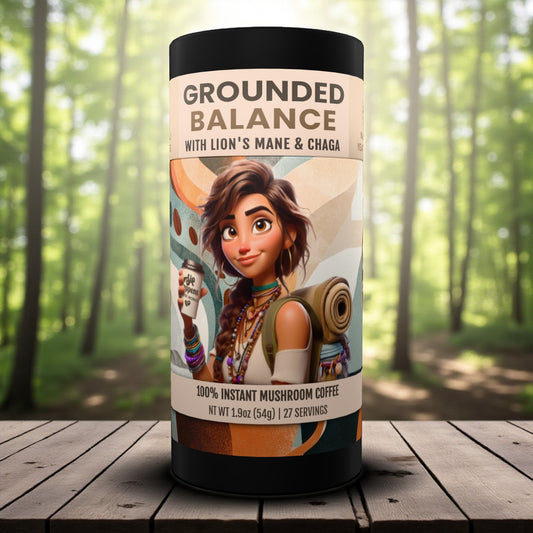 Grounded Balance | Papua New Guinea Instant Mushroom Coffee | 27 Servings