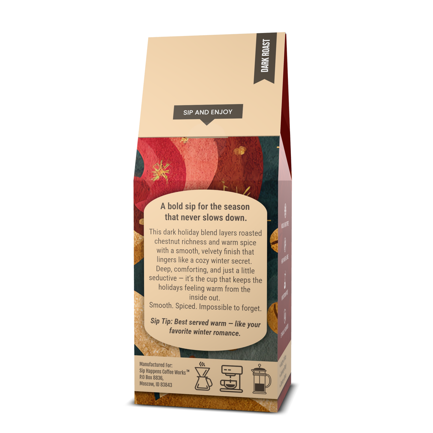 Jingle Beans | Dark Roast Coffee | 12Oz Bag