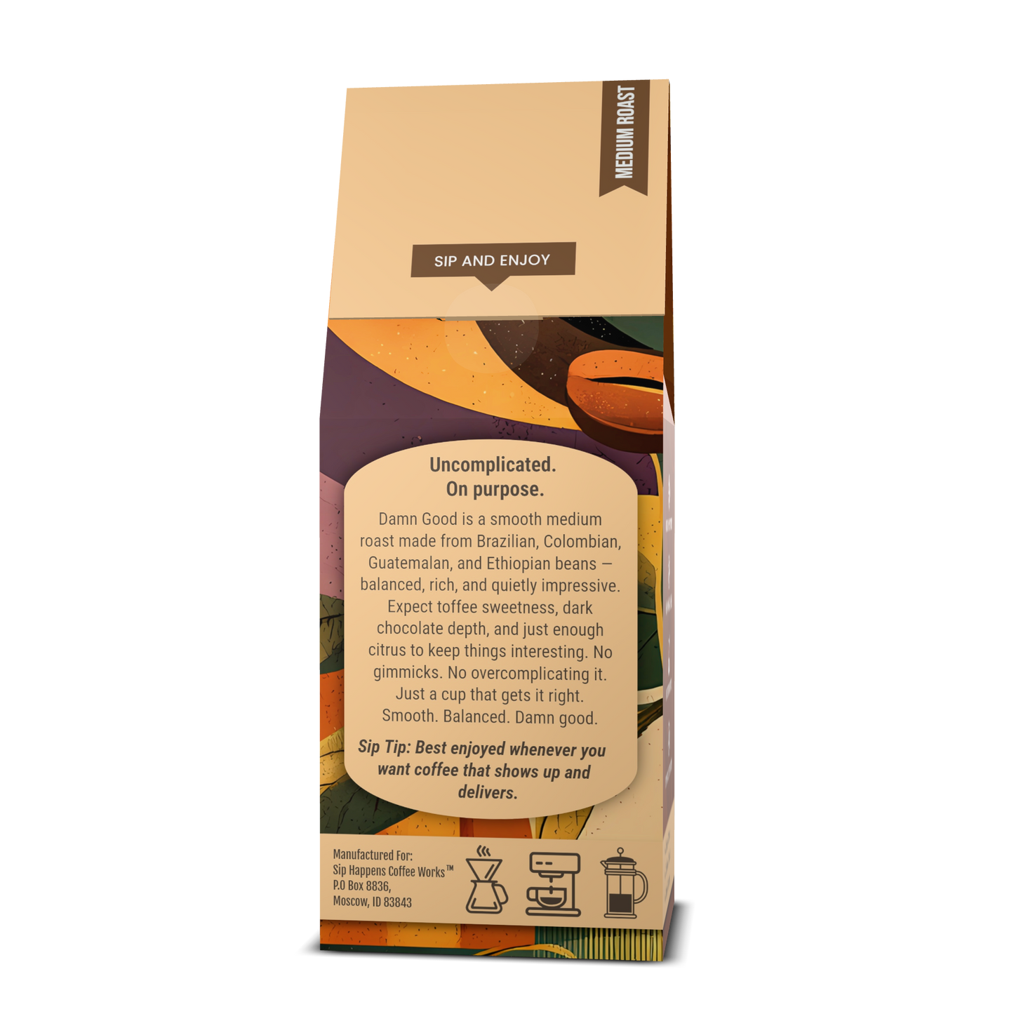 DAMN GOOD | Medium Roast Coffee | 12Oz Bag