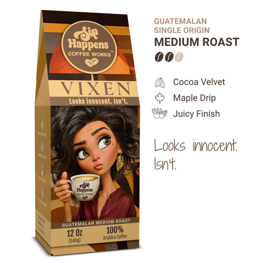 Vixen Guatemalan Medium Roast | Mold-Free 12oz Coffee