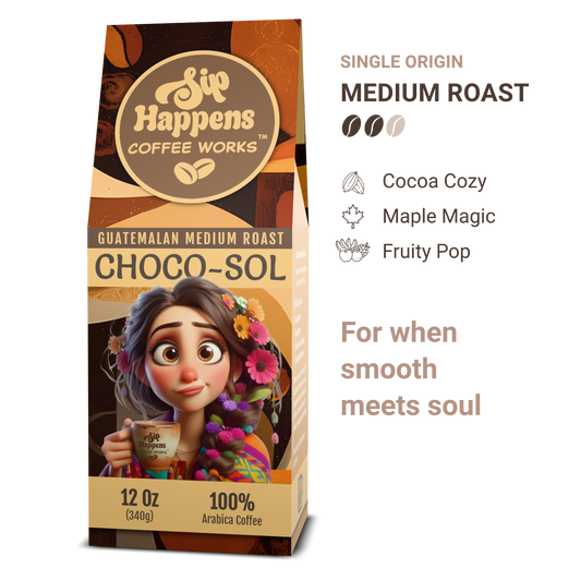 Choco-Sol | Guatemalan Medium Roast Coffee | 12Oz Bag
