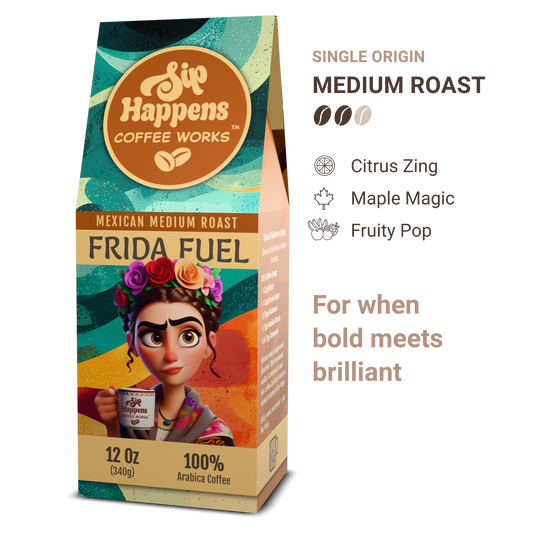 Frida Fuel | Mexican Medium Roast Coffee | 12Oz Bag