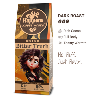 Bitter Truth | Dark Roast Coffee | 12Oz Bag
