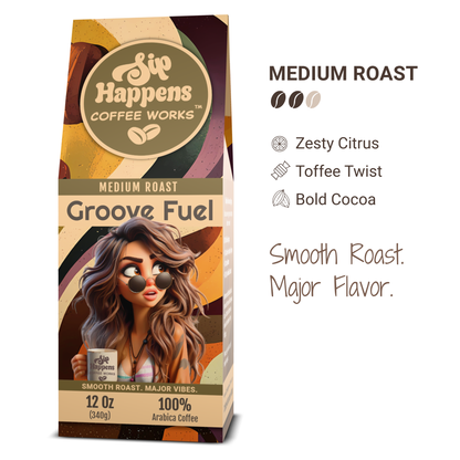 Groove Fuel | Medium Roast Coffee | 12Oz Bag