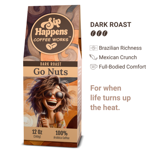 Go Nuts |  Dark Roast Coffee | 12Oz Bag