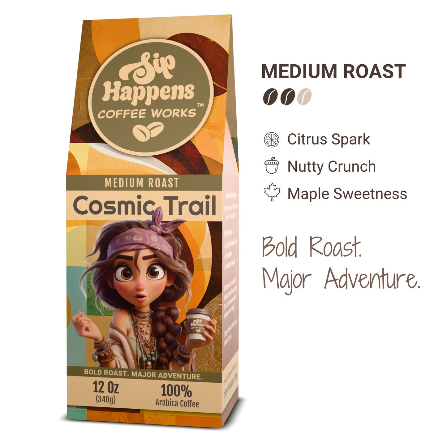 Cosmic Trail | Medium Roast Coffee | 12Oz Bag