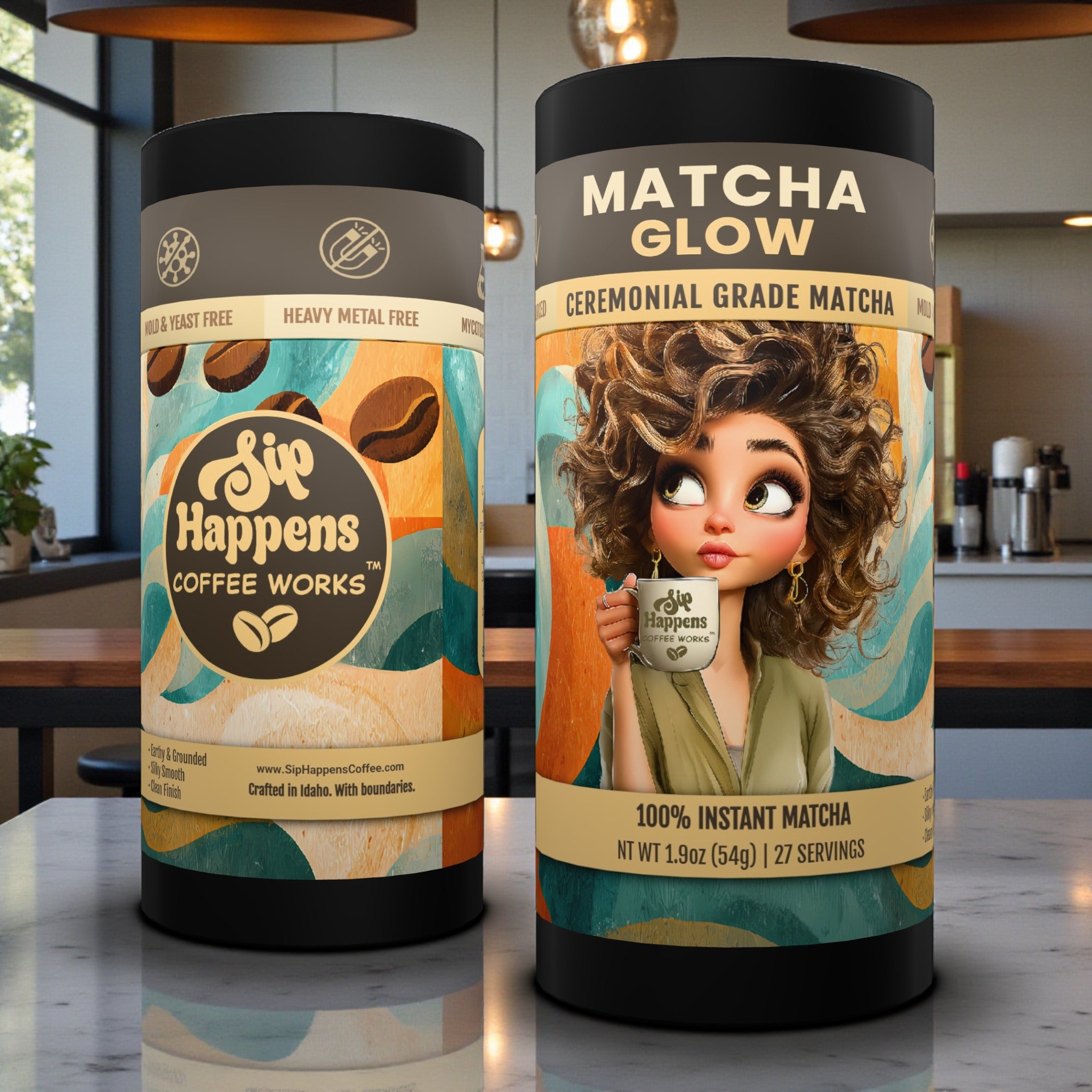 | Matcha Glow | Matcha Glow ceremonial grade matcha, Sip Happens |
