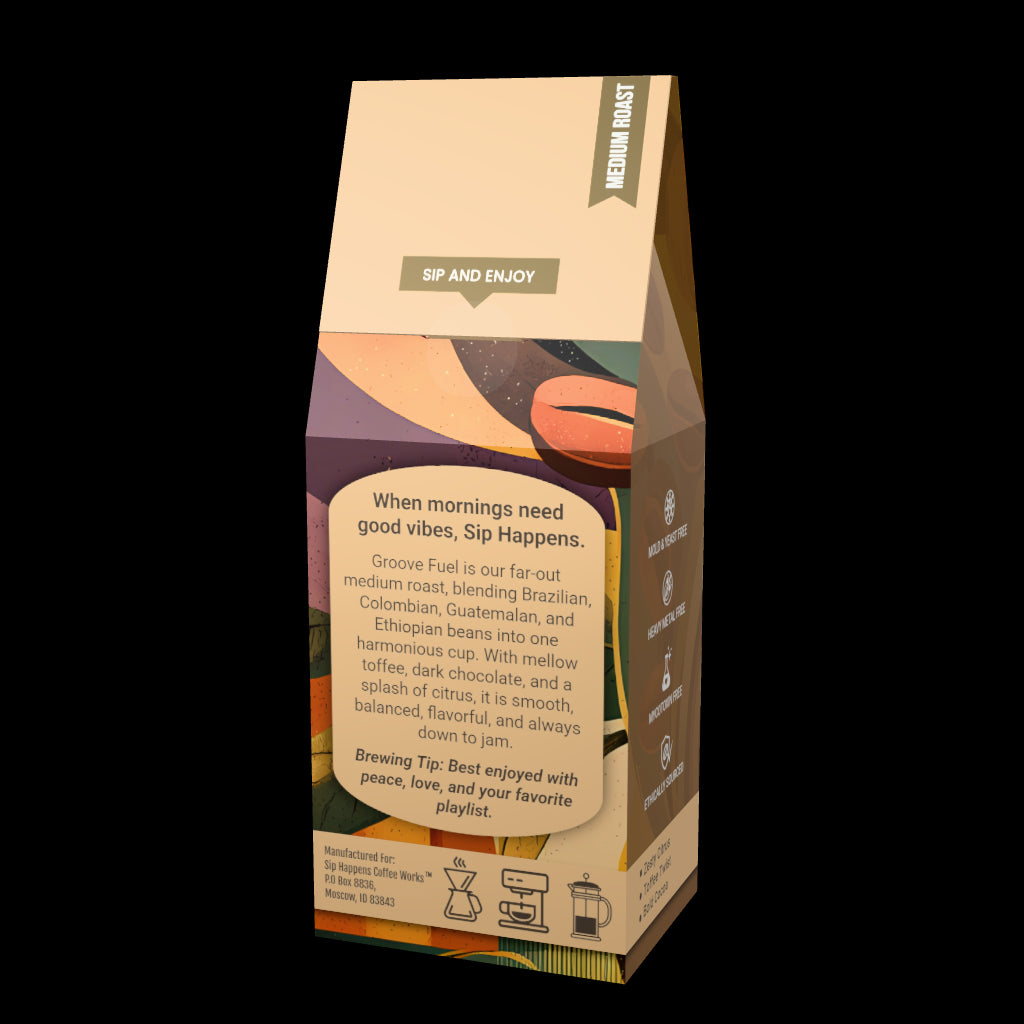 Sip Happens Coffee Works Packaging
