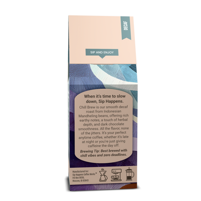 Chill Brew | DECAF Medium-Light Roast Coffee |  12Oz Bag