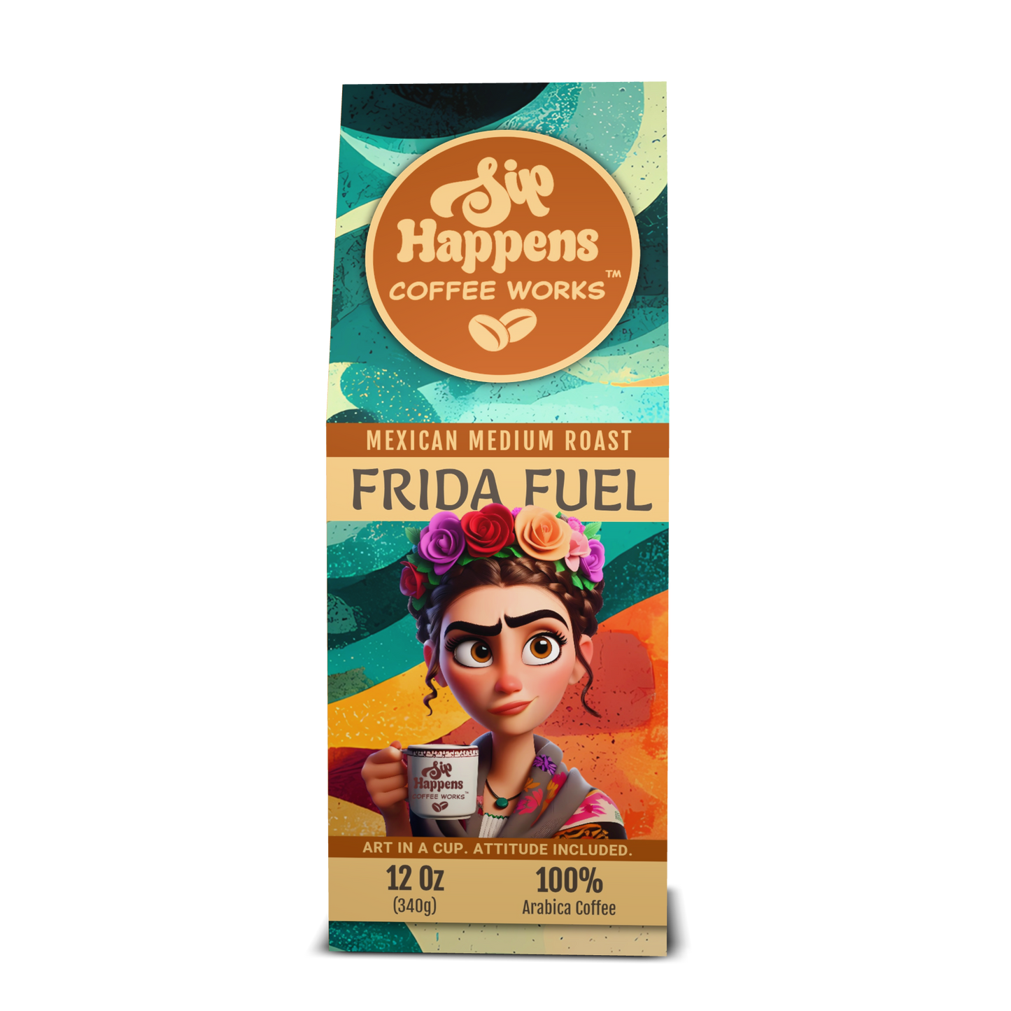 Frida Fuel | Mexican Medium Roast Coffee | 12Oz Bag