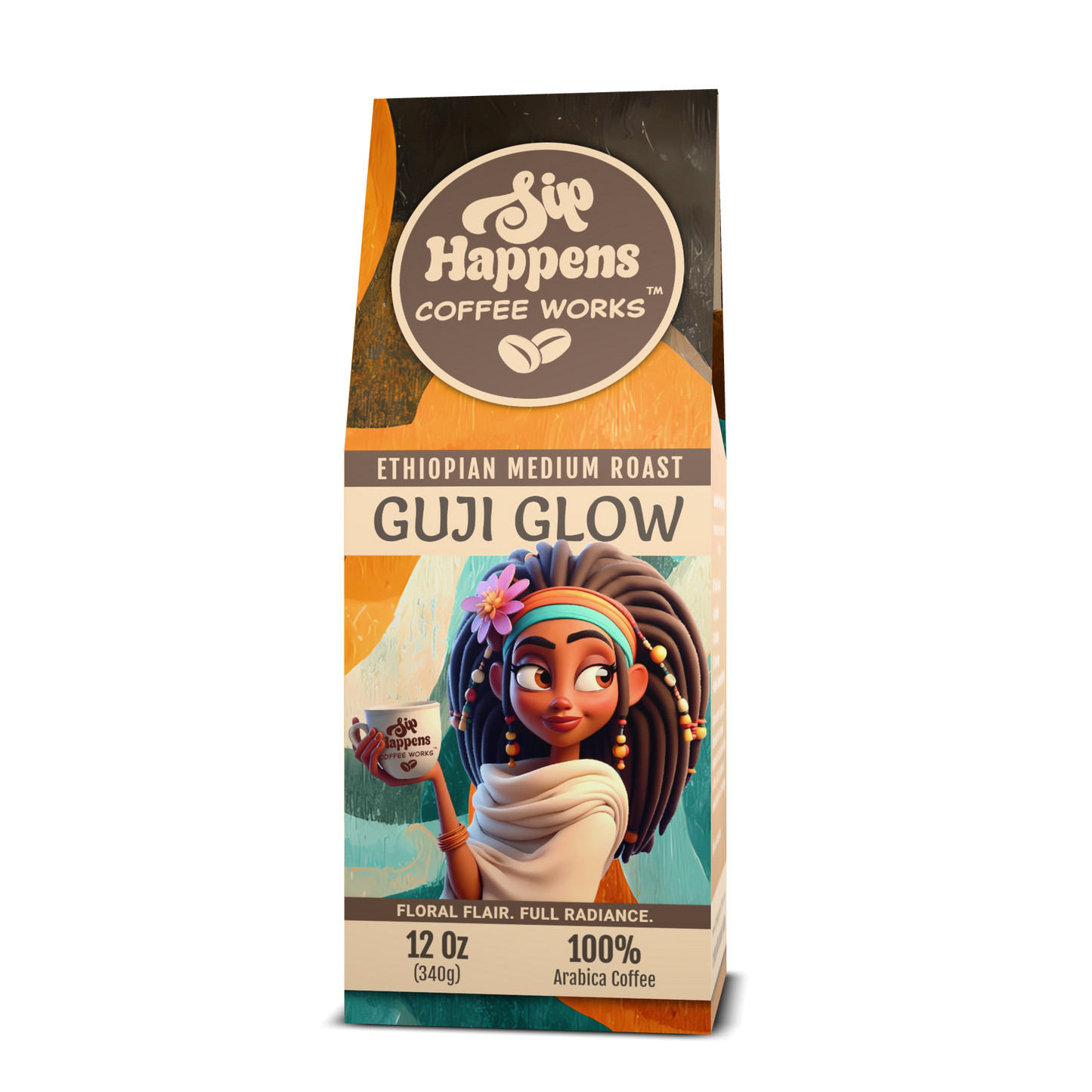Guji Glow | Ethiopian Medium Roast Coffee | 12Oz Bag