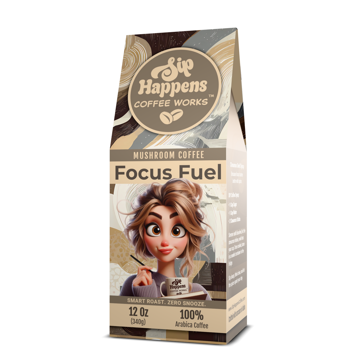 Focus Fuel | Mushroom Medium Roast Coffee | 12Oz Bag