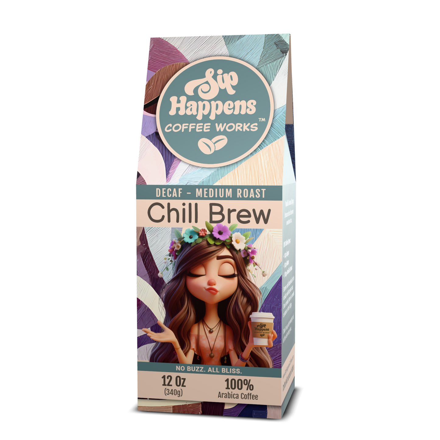 Chill Brew | DECAF Medium-Light Roast Coffee |  12Oz Bag
