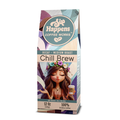 Chill Brew | DECAF Medium-Light Roast Coffee |  12Oz Bag