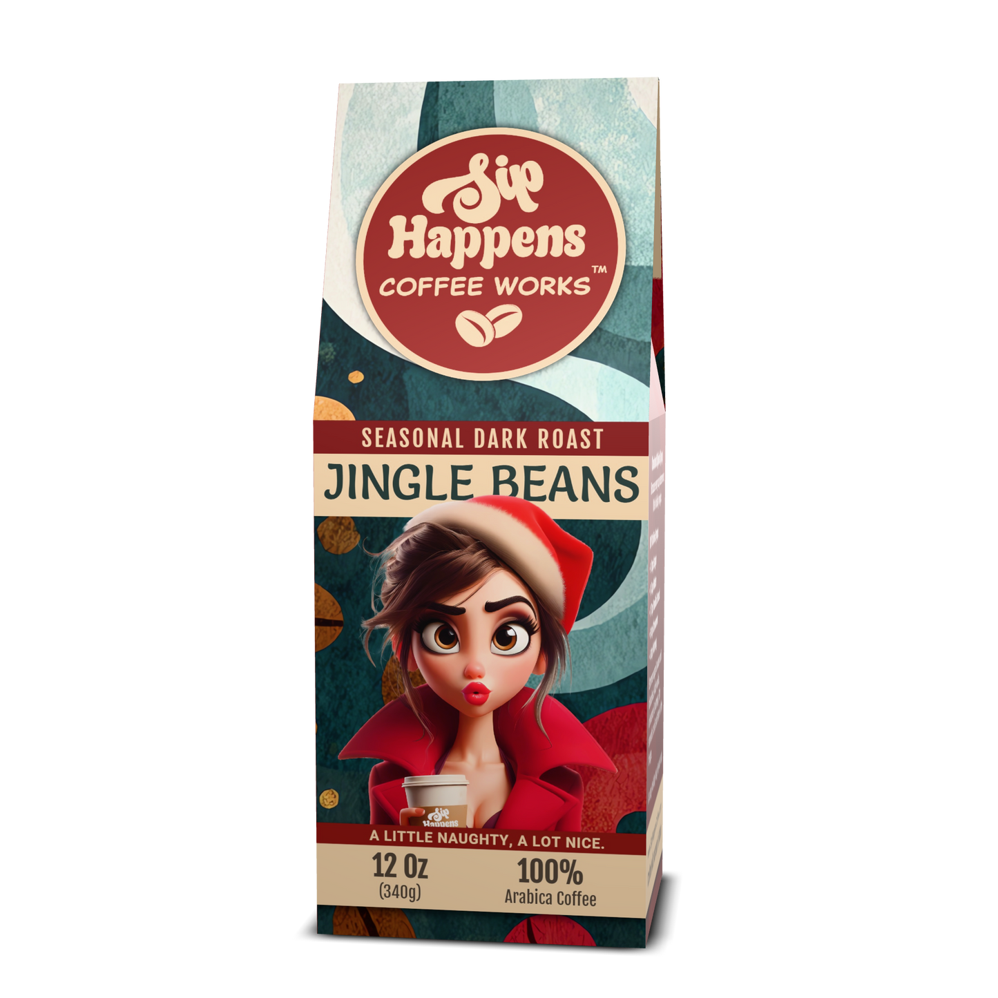 Jingle Beans | Dark Roast Coffee | 12Oz Bag