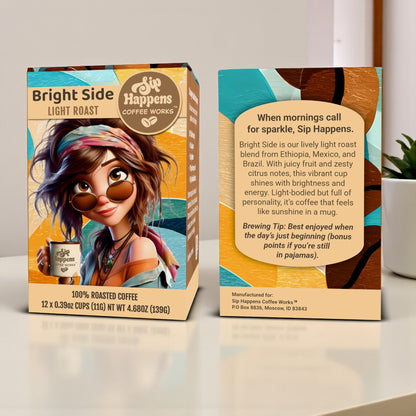 Bright Side Coffee Pods – 12ct - Light Roast