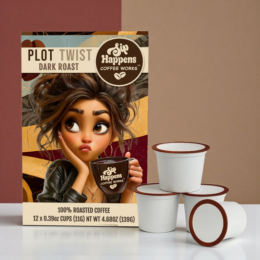 Plot Twist Coffee Pods 12ct | Dark Roast Mold-Free