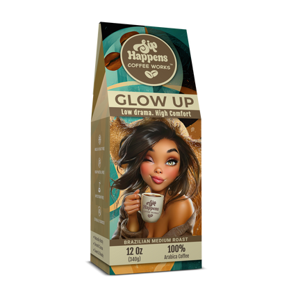 GLOW UP | Brazilian Medium Roast Coffee | 12Oz Bag