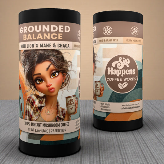 Grounded Balance Instant Mushroom Coffee | Mold-Free