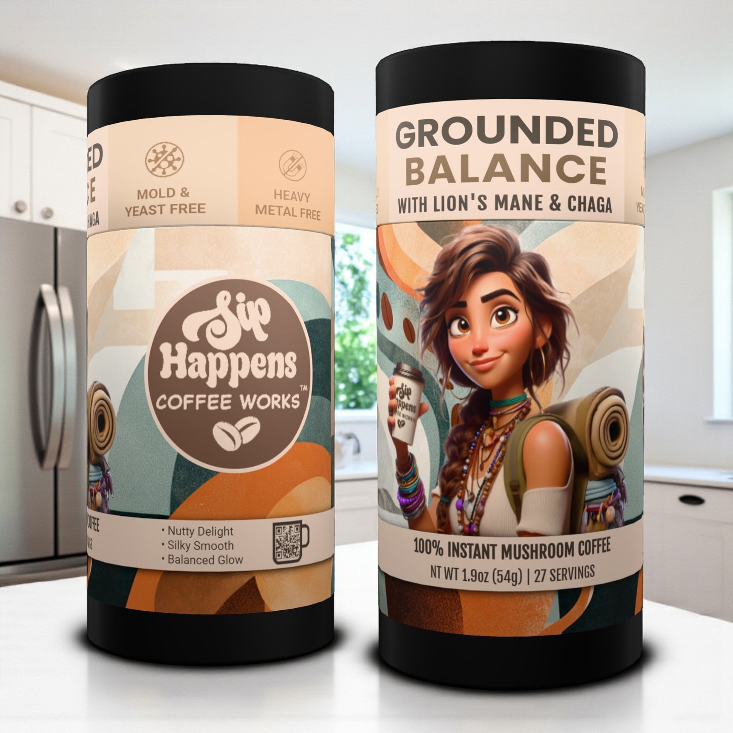 Grounded Balance | Papua New Guinea Instant Mushroom Coffee | 27 Servings
