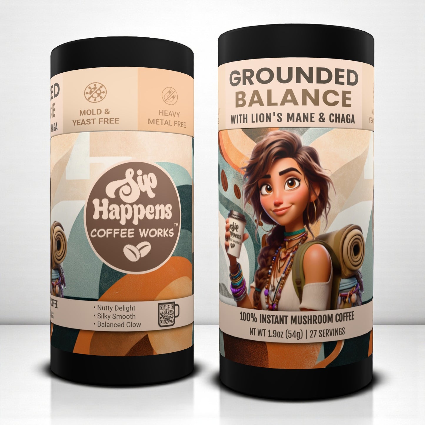 Grounded Balance | Papua New Guinea Instant Mushroom Coffee | 27 Servings