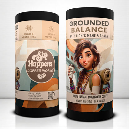 Grounded Balance | Papua New Guinea Instant Mushroom Coffee | 27 Servings