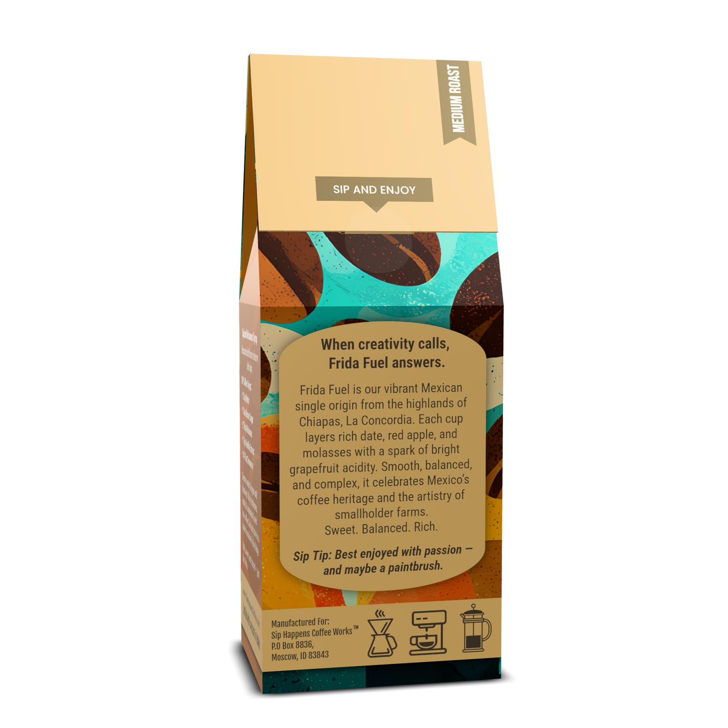 Frida Fuel | Mexican Medium Roast Coffee | 12Oz Bag