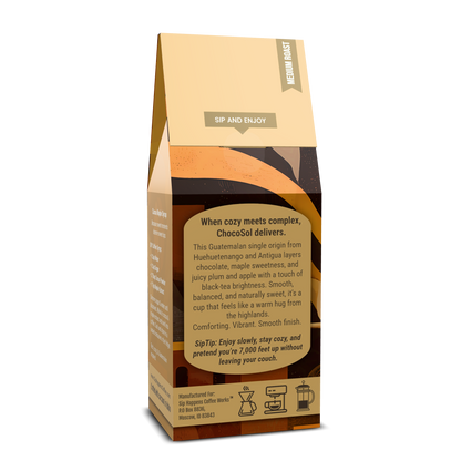 Choco-Sol | Guatemalan Medium Roast Coffee | 12Oz Bag