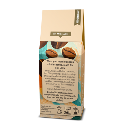 Guji Glow | Ethiopian Medium Roast Coffee | 12Oz Bag
