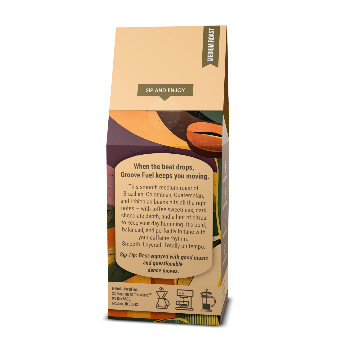 Groove Fuel | Medium Roast Coffee | 12Oz Bag