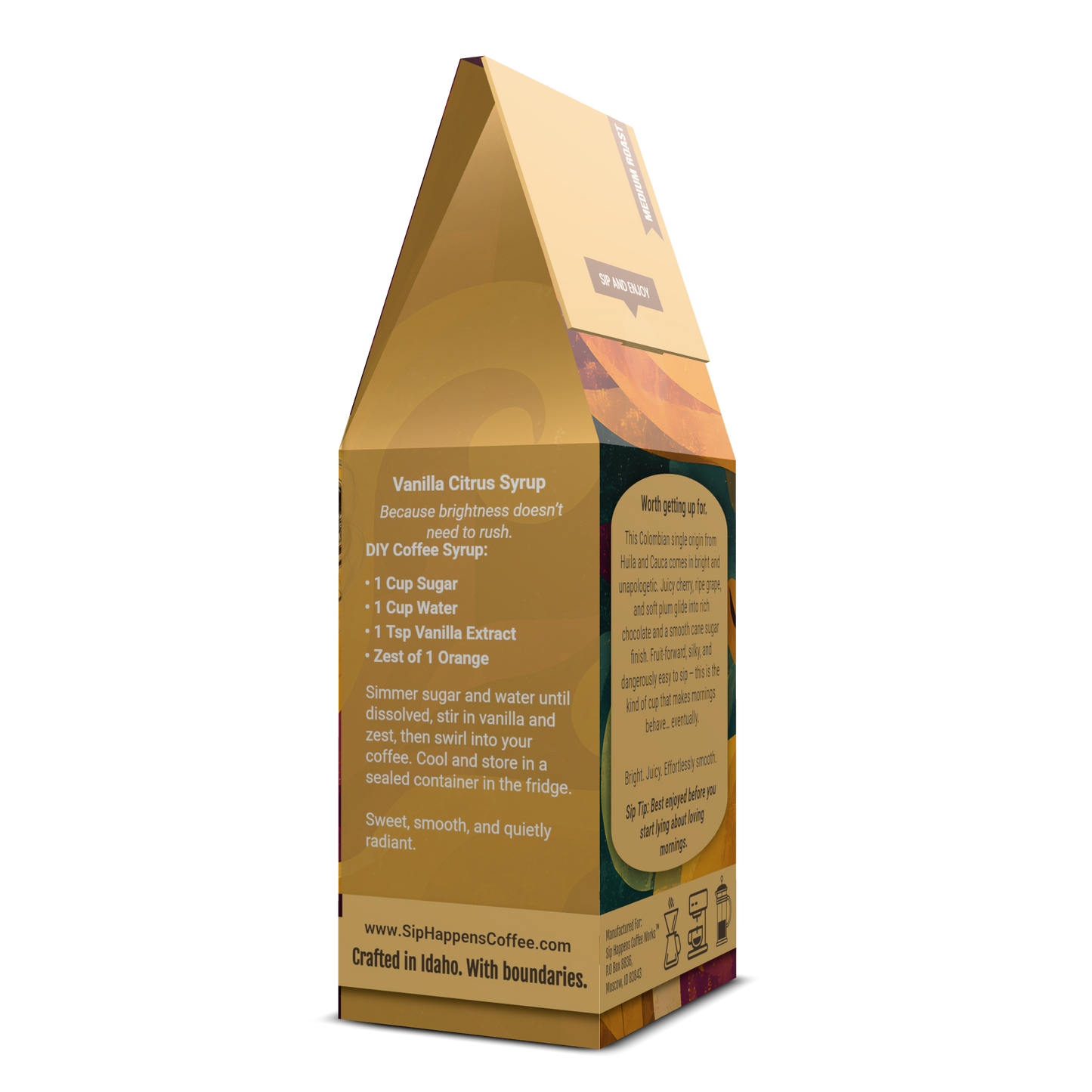 Sunlit Colombian Medium Roast | Mold-Free 12oz Coffee