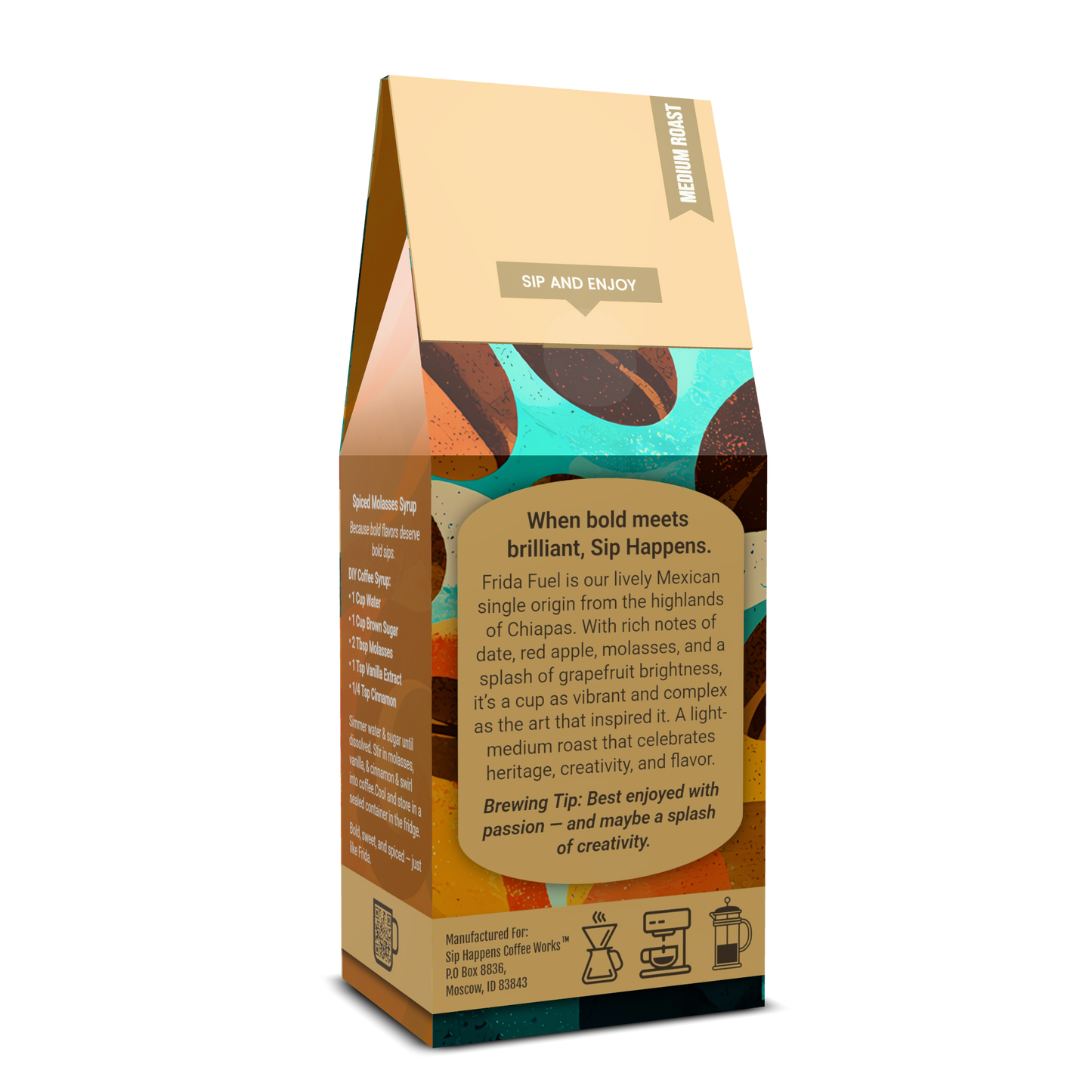 Frida Fuel | Mexican Medium Roast Coffee | 12Oz Bag