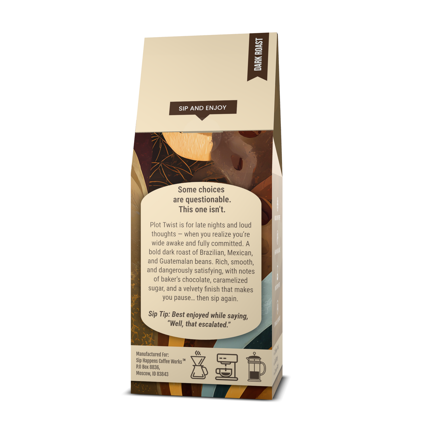 PLOT TWIST | Dark Roast Coffee | 12Oz Bag