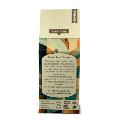 GLOW UP | Brazilian Medium Roast Coffee | 12Oz Bag